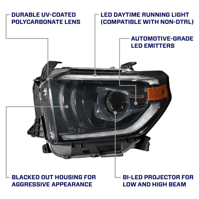 2014-2021 Toyota Tundra LED Projector Headlights (pair) - Aspire Auto Accessories