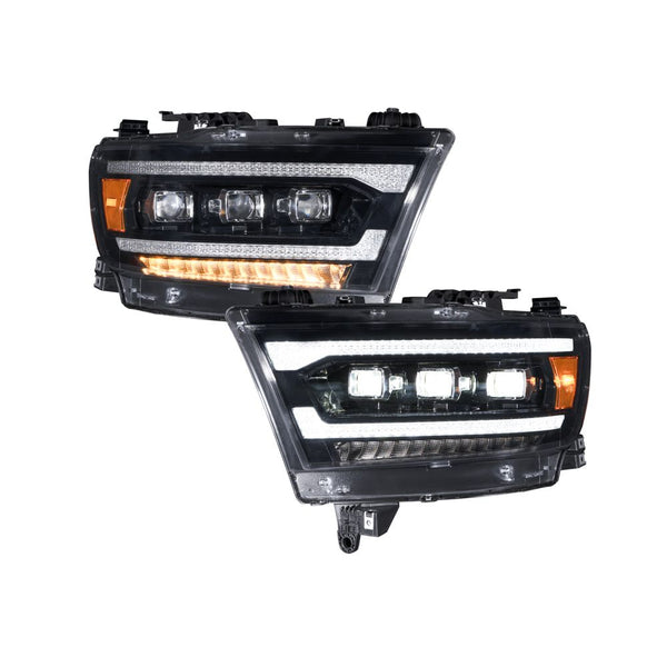 2019-2023 Ram 1500 Sequential LED Projector Headlights (pair) - Aspire Auto Accessories