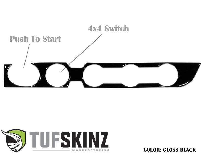 Climate Control with 4-Wheel Drive and Push to Start Accent Trim Fits 2016-2021 Toyota Tacoma - Aspire Auto Accessories