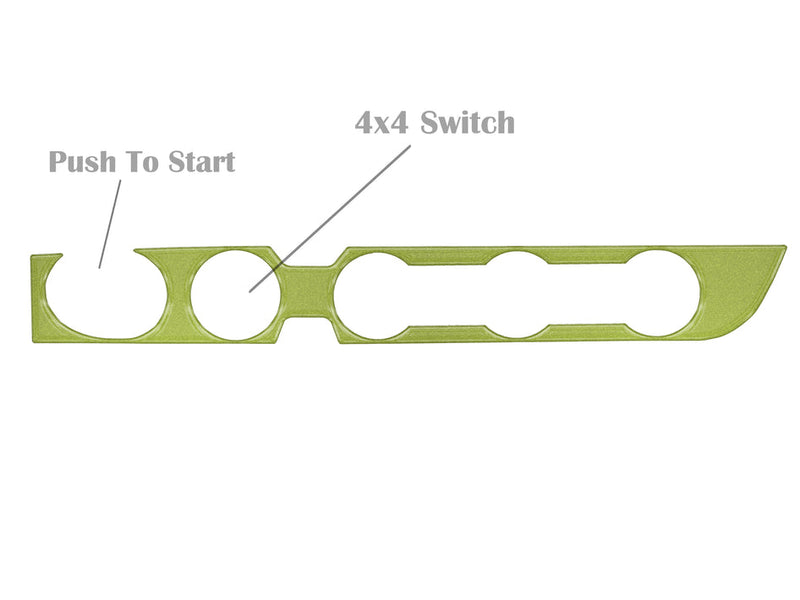 Climate Control with 4-Wheel Drive and Push to Start Accent Trim Fits 2016-2021 Toyota Tacoma - Aspire Auto Accessories