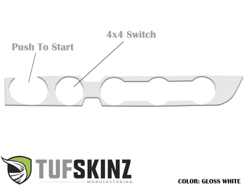 Climate Control with 4-Wheel Drive and Push to Start Accent Trim Fits 2016-2021 Toyota Tacoma - Aspire Auto Accessories