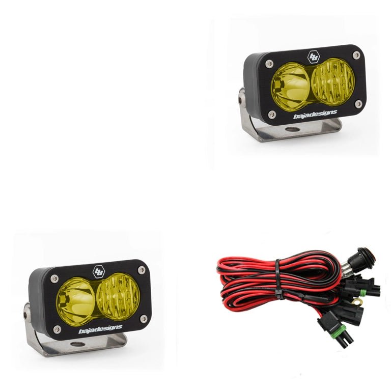 Baja Designs S2 Sport Black LED Auxiliary Light Pod Pair - Aspire Auto Accessories