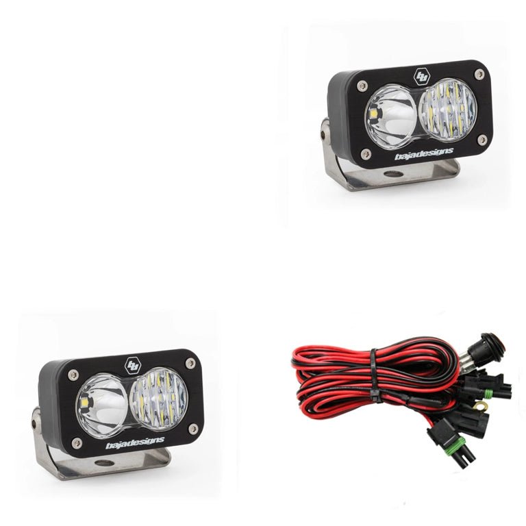 Baja Designs S2 Sport Black LED Auxiliary Light Pod Pair - Aspire Auto Accessories