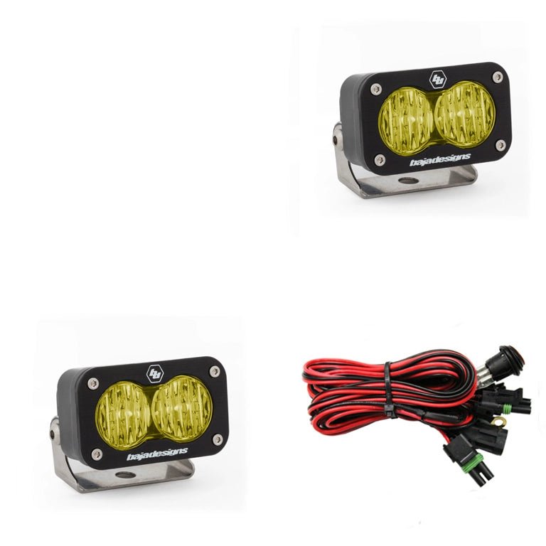 Baja Designs S2 Sport Black LED Auxiliary Light Pod Pair - Aspire Auto Accessories