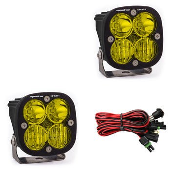 Baja Designs Squadron Sport Black LED Auxiliary Light Pod Pair - Aspire Auto Accessories