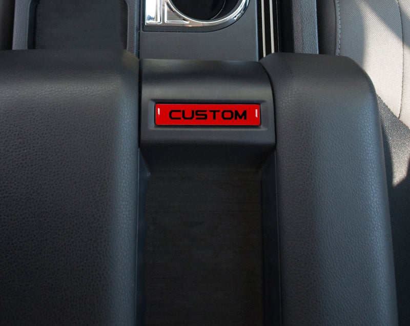 Center Console Badge/Custom Text Accent Trim Fits 2014-2021 Toyota Tundra - Aspire Auto Accessories