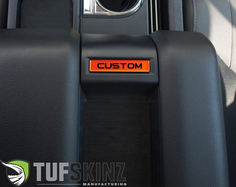 Center Console Badge/Custom Text Accent Trim Fits 2014-2021 Toyota Tundra - Aspire Auto Accessories