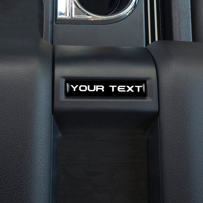 Center Console Badge/Custom Text Accent Trim Fits 2014-2021 Toyota Tundra - Aspire Auto Accessories