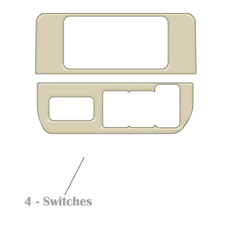 Dim Light Control with 4-Switches (V1) Accent Trim Fits 2016-2022 Toyota Tacoma - Aspire Auto Accessories