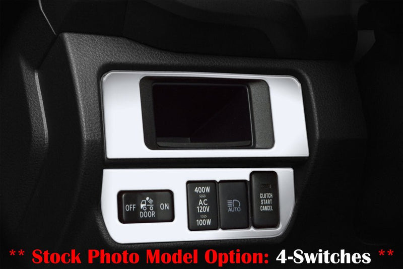 Dim Light Control with 4-Switches (V1) Accent Trim Fits 2016-2022 Toyota Tacoma - Aspire Auto Accessories