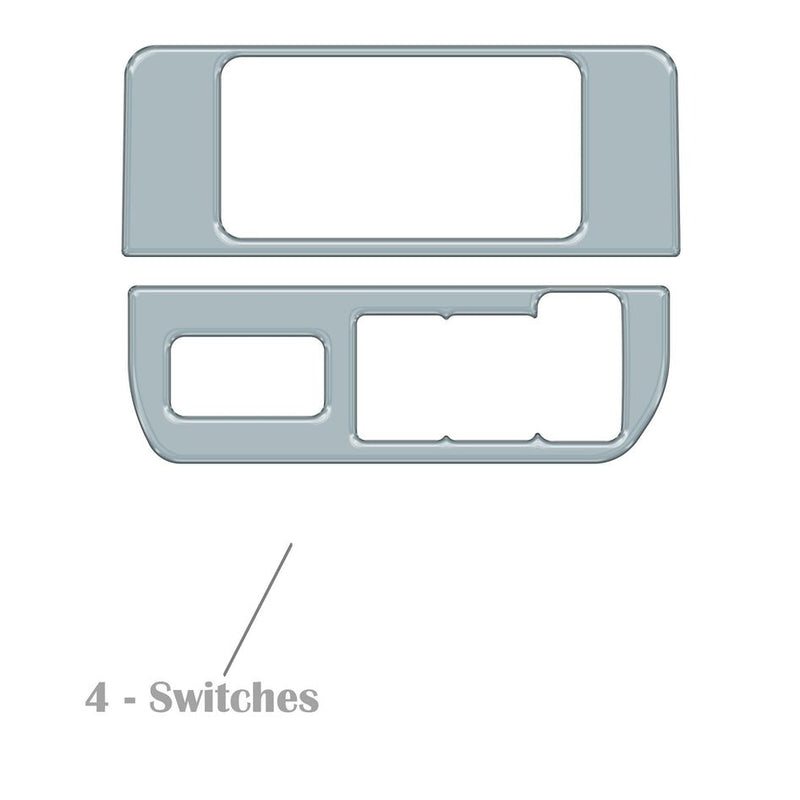 Dim Light Control with 4-Switches (V1) Accent Trim Fits 2016-2022 Toyota Tacoma - Aspire Auto Accessories