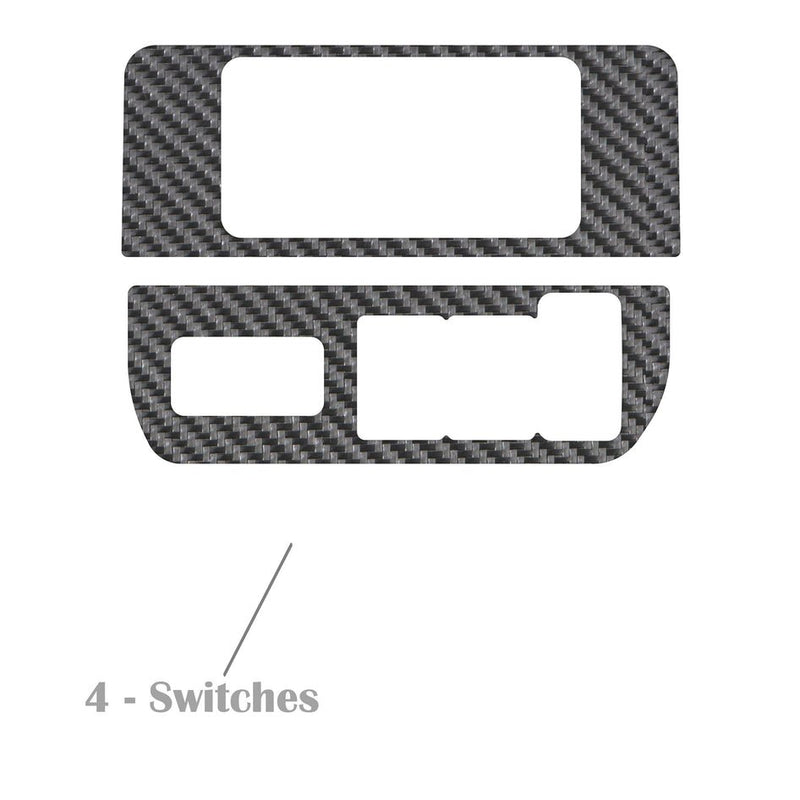 Dim Light Control with 4-Switches (V1) Accent Trim Fits 2016-2022 Toyota Tacoma - Aspire Auto Accessories