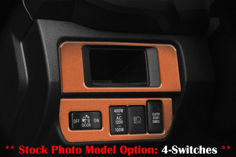 Dim Light Control with 4-Switches (V1) Accent Trim Fits 2016-2022 Toyota Tacoma - Aspire Auto Accessories