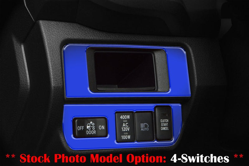 Dim Light Control with 4-Switches (V1) Accent Trim Fits 2016-2022 Toyota Tacoma - Aspire Auto Accessories