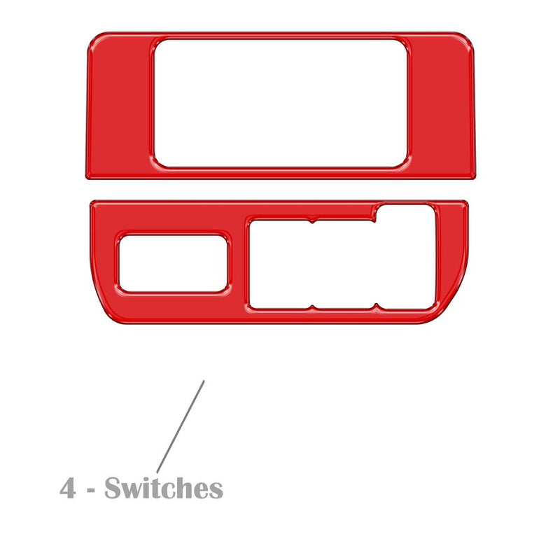 Dim Light Control with 4-Switches (V1) Accent Trim Fits 2016-2022 Toyota Tacoma - Aspire Auto Accessories