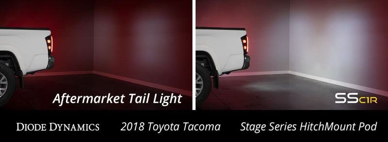 Diode Dynamics HitchMount LED Pod Reverse Kit for 2016-2023 Toyota Tacoma - Aspire Auto Accessories