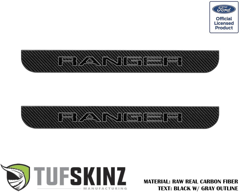 Door Sill Protection Overlays (Domed) 2019-2022 Ford Ranger - Aspire Auto Accessories