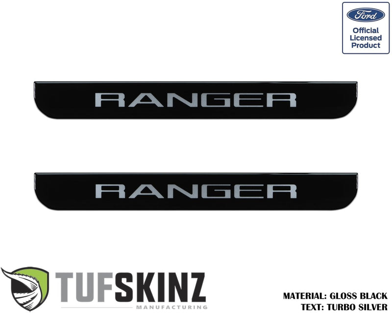 Door Sill Protection Overlays (Domed) 2019-2022 Ford Ranger - Aspire Auto Accessories