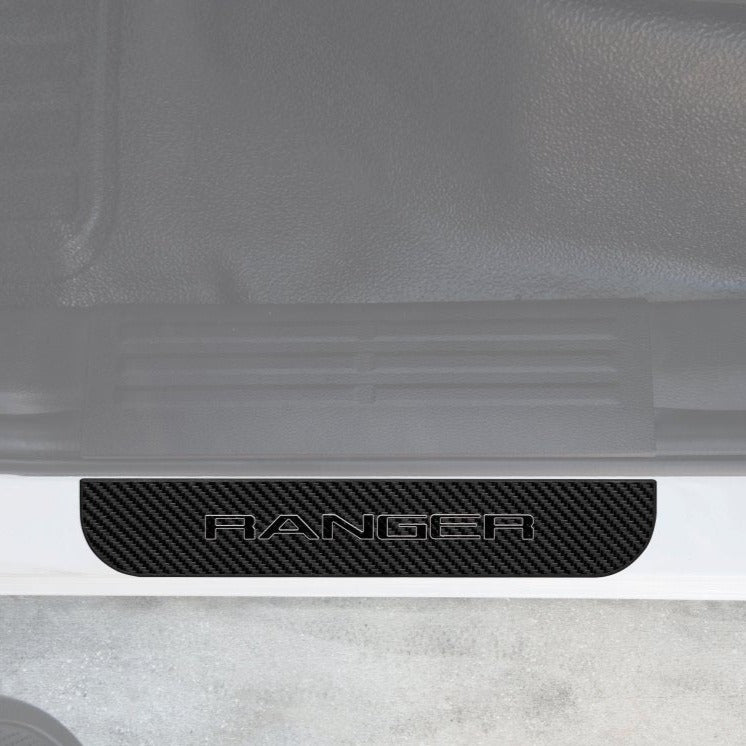 Door Sill Protection Overlays (Domed) 2019-2022 Ford Ranger - Aspire Auto Accessories