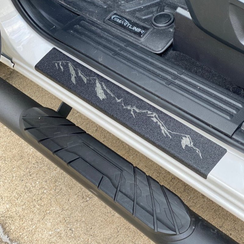 Door Sill Protection Overlays (Textured) Fits 2019-2022 Ford Ranger - Aspire Auto Accessories