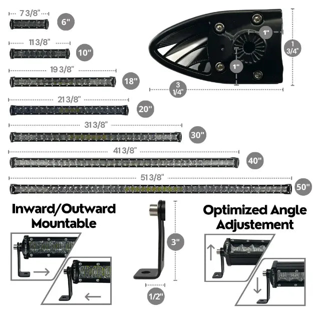 Extreme Series Single Row LED Light Bars - Aspire Auto Accessories