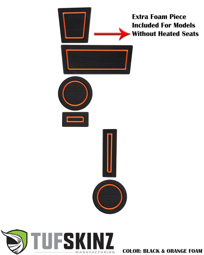 FOAM Cup Holder Inserts (4WD with Shifter Boot) Fits 2010-2023 Toyota 4Runner - Aspire Auto Accessories