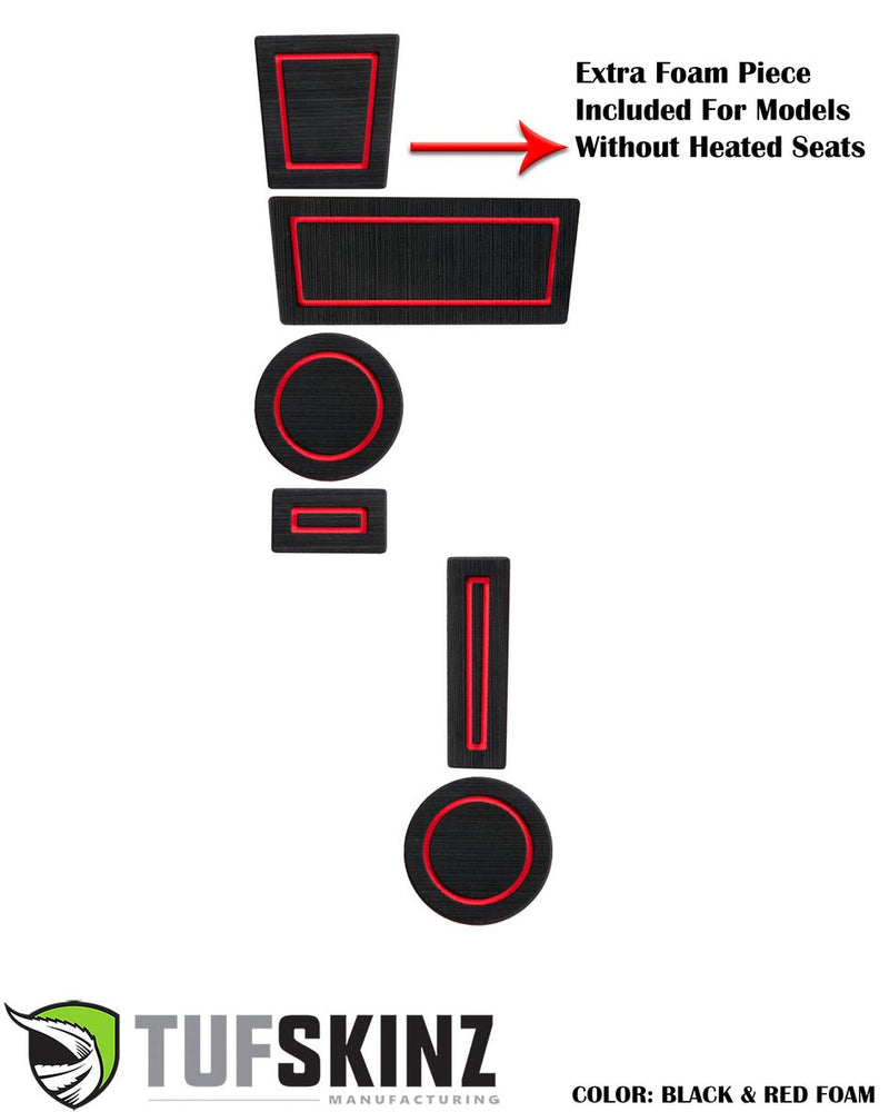 FOAM Cup Holder Inserts (4WD with Shifter Boot) Fits 2010-2023 Toyota 4Runner - Aspire Auto Accessories