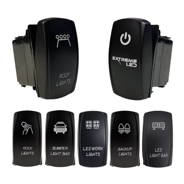 Laser Engraved LED Rocker Switches - Aspire Auto Accessories