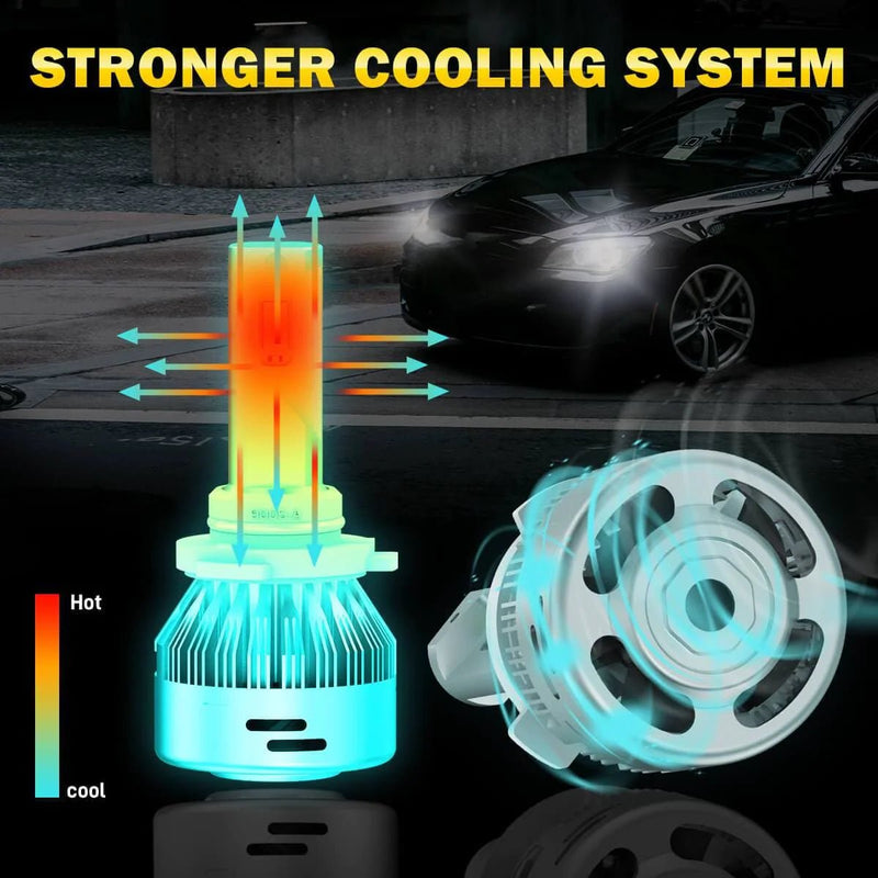 LD Plus Switchback 9005 HB3 LED Bulbs Flip Chip 60W 2 Modes | 2 Bulbs - Aspire Auto Accessories