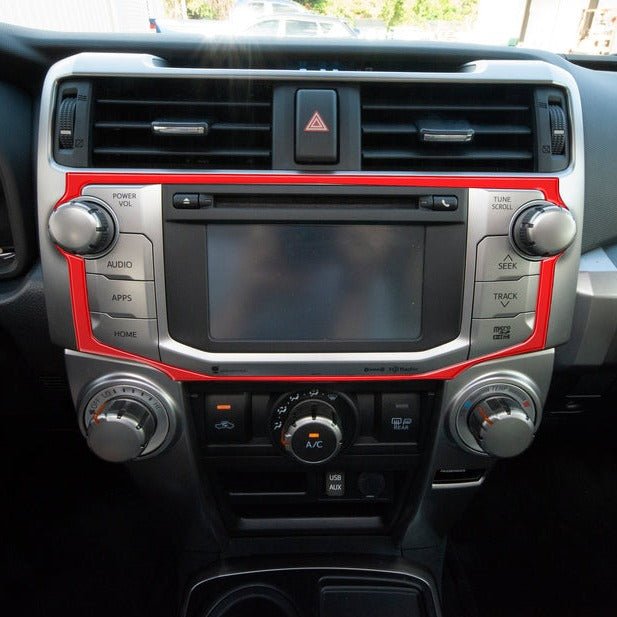 Outer Radio Display Accent Trim Fits 2014-2023 Toyota 4Runner - Aspire Auto Accessories