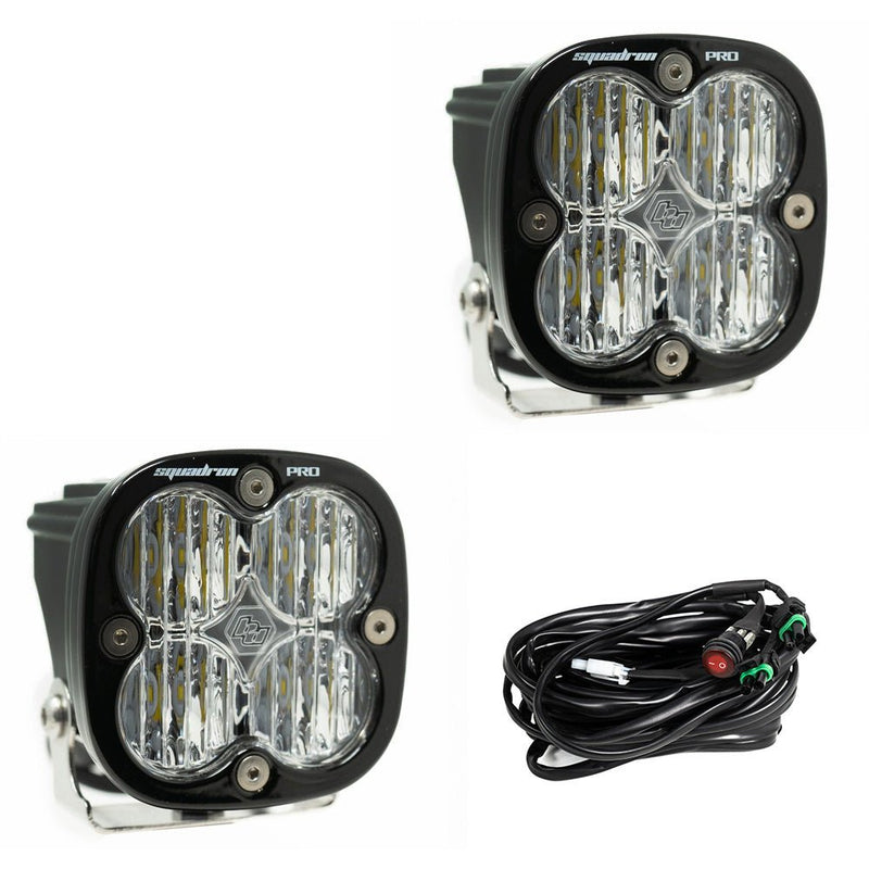 Squadron Pro Black LED Auxiliary Light Pod Pair - Universal - Aspire Auto Accessories