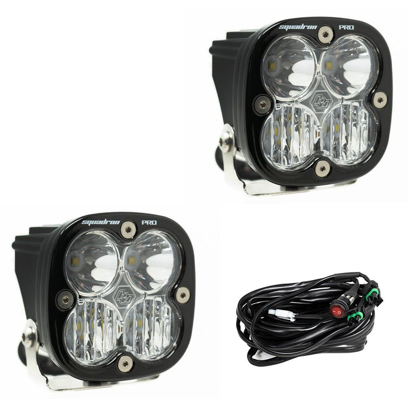 Squadron Pro Black LED Auxiliary Light Pod Pair - Universal - Aspire Auto Accessories