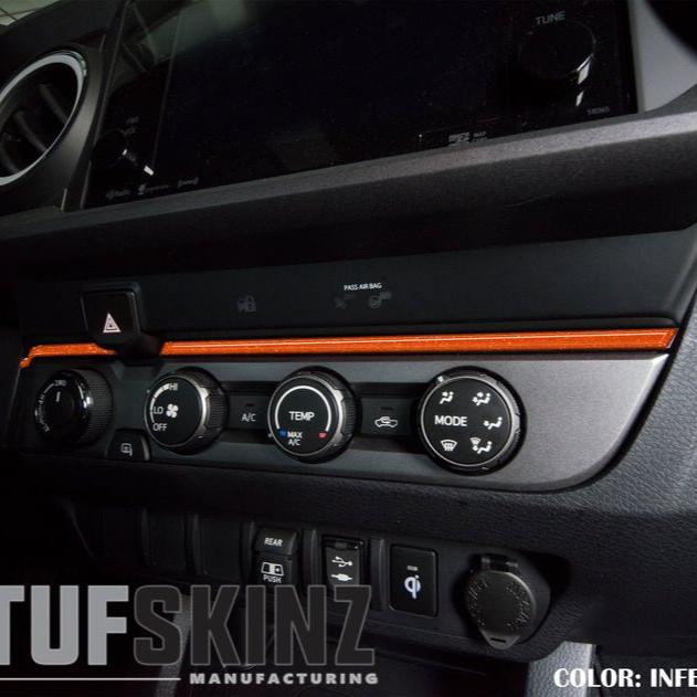 Strip Above Climate Control Accent Trim Fits 2016-2023 Toyota Tacoma - Aspire Auto Accessories