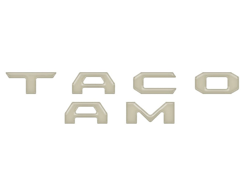 "TACOMA" Glove Box Letter Inserts Fits 2016-2023 Toyota Tacoma - Aspire Auto Accessories