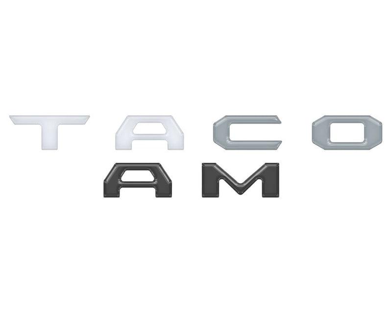 "TACOMA" Glove Box Letter Inserts Fits 2016-2023 Toyota Tacoma - Aspire Auto Accessories