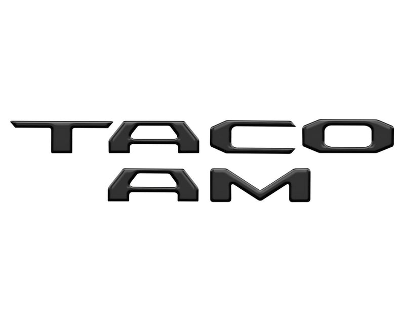 "TACOMA" Tailgate Letter Inserts Fits 2016-2023 Toyota Tacoma - Aspire Auto Accessories