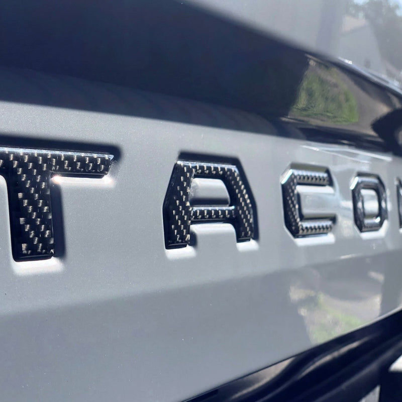 "TACOMA" Tailgate Letter Inserts Fits 2016-2023 Toyota Tacoma - Aspire Auto Accessories