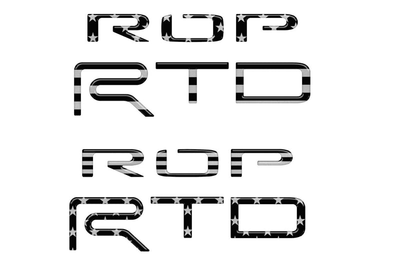 "TRD PRO" Bed Side(PAIR) Letter Inserts Fits 2015-2021 Toyota Tundra - Aspire Auto Accessories