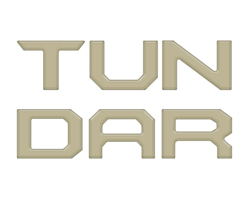 "TUNDRA" Tailgate Letter Inserts Fits 2014-2021 Toyota Tundra - Aspire Auto Accessories