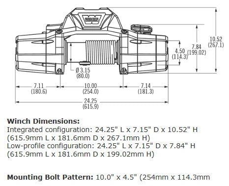 WARN Zeon 10-S Winch - Aspire Auto Accessories