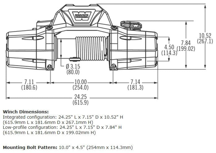 WARN Zeon 8-S Winch - Aspire Auto Accessories