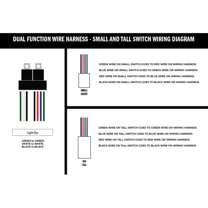 Wiring Harness for Dual Function Light Bar - Aspire Auto Accessories