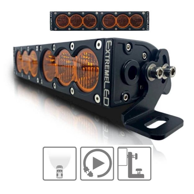 X6 Series Amber and White LED Light Bars (All Sizes) - Aspire Auto Accessories